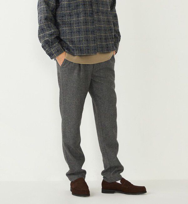 SHIPS Colors 「SHIPS Colors:ヘリンボーン イージー スラックス(セットアップ対応可能)」|スラックス|