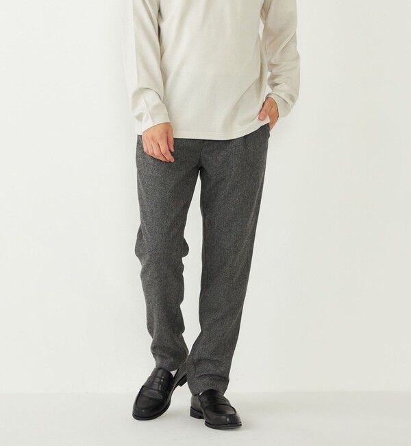 SHIPS Colors 「SHIPS Colors:ヘリンボーン イージー スラックス(セットアップ対応可能)」|スラックス|