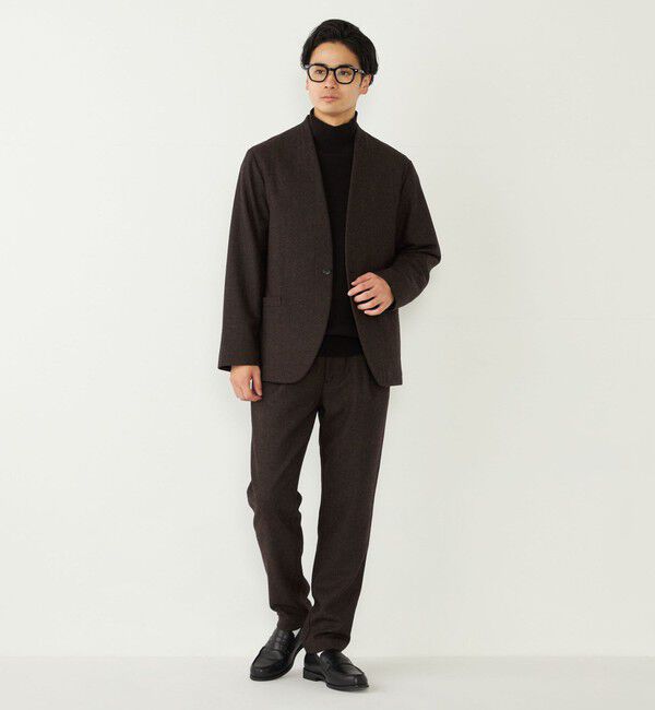 SHIPS Colors 「SHIPS Colors:ヘリンボーン イージー スラックス(セットアップ対応可能)」|スラックス|