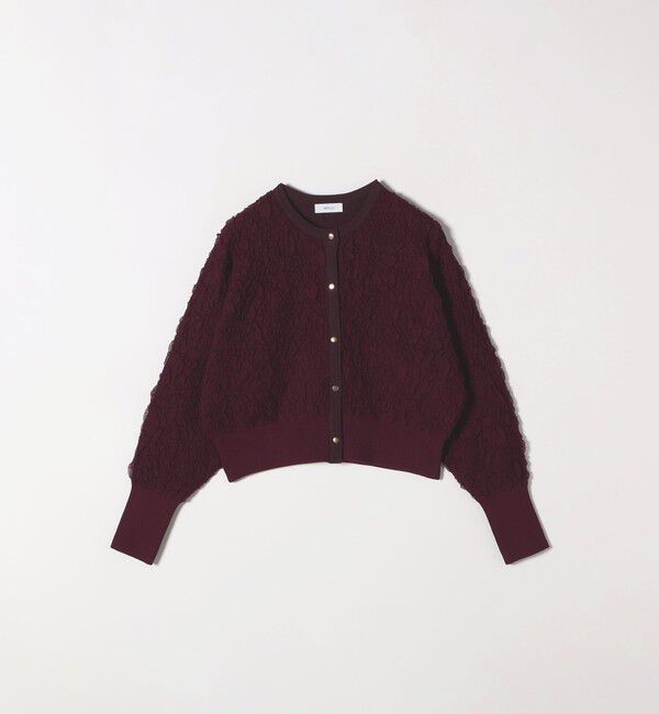 SHIPS any「SHIPS any:〈手洗い可能〉ジャカード バンピー コンパクト カーディガン」|カーディガン|