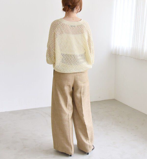 quaranciel「quaranciel:〈手洗い可能〉バルキーレース ドルマン スリーブ カーディガン」|カーディガン|