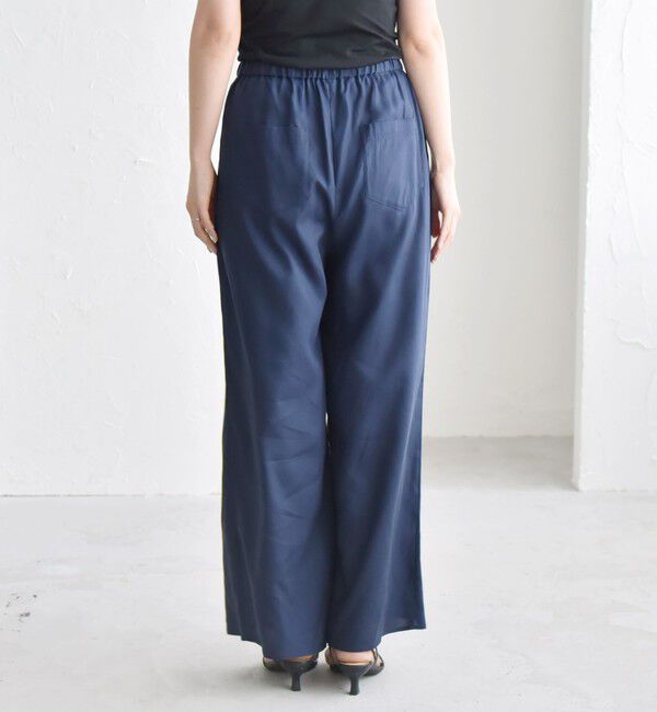 quaranciel「quaranciel:〈手洗い可能〉タック イージー ワイド パンツ」|その他|