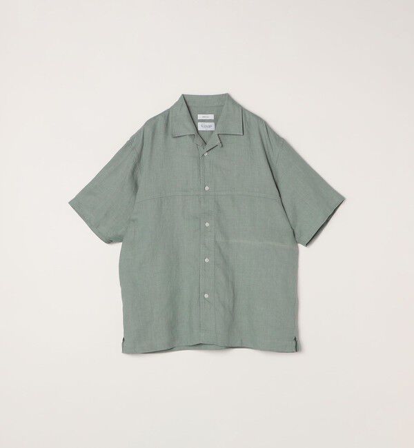 SHIPS any「SHIPS any:〈洗濯機可能〉NOVELTEX リネン オープンカラーシャツ(セットアップ対応)◇」|シャツ・ブラウス|