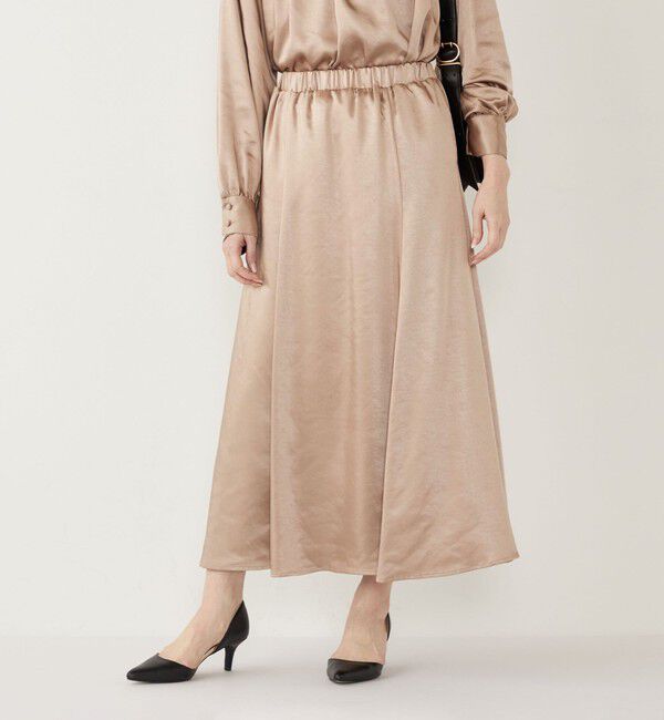 SHIPS Colors 「SHIPS Colors:〈手洗い可能〉サテン マーメイド スカート」|スカート|