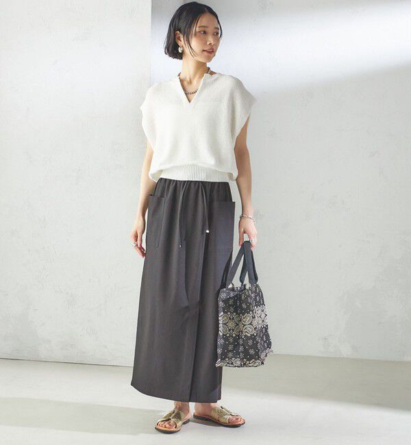 SHIPS for women「〈手洗い可能〉ポリエステル 麻 スキッパー プルオーバー」|プルオーバー|