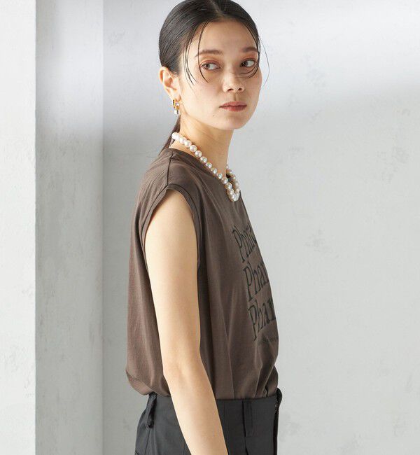 SHIPS for women「プラチナ ヴェール フレンチ スリーブ TEE」|Tシャツ・カットソー|