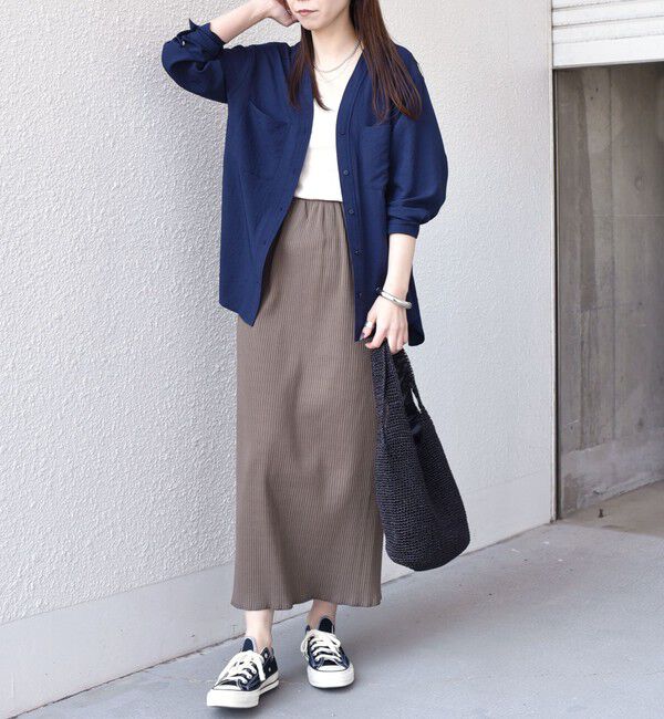 SHIPS Colors 「SHIPS Colors:〈手洗い可能・UVケア〉テレコ タイトスカート」|タイト|