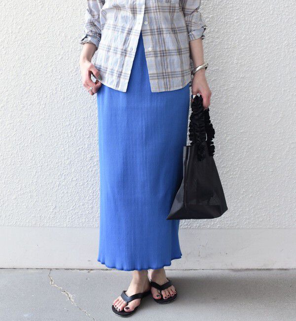 SHIPS Colors 「SHIPS Colors:〈手洗い可能・UVケア〉テレコ タイトスカート」|タイト|