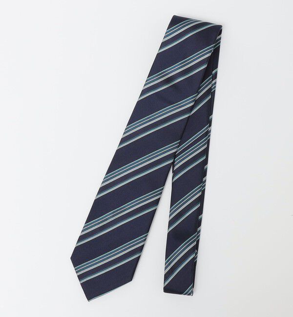 SHIPS Colors 「SHIPS Colors:シルク ストライプ ネクタイ」|ネクタイ・蝶ネクタイ|ライトグリーン