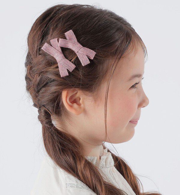 SHIPS KIDS「SHIPS KIDS:ツイル リボン ヘアピン セット」|その他|