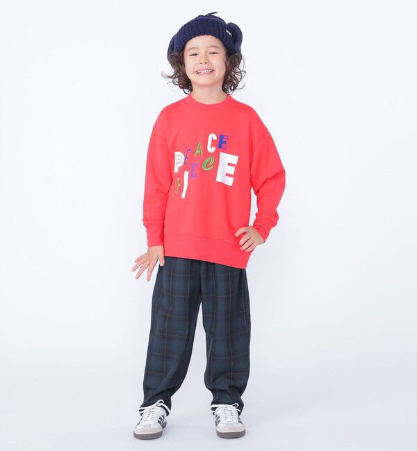 SHIPS KIDS「SHIPS KIDS:100～130cm /セレモニー チェック タック パンツ」|スラックス|