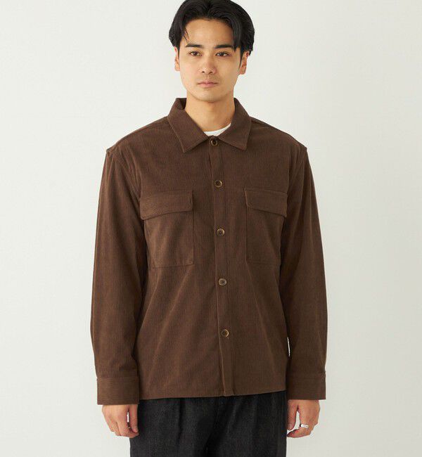 SHIPS Colors 「SHIPS Colors:〈洗濯機可能〉コーデュロイ CPO シャツジャケット」|ブルゾン・スタジャン|