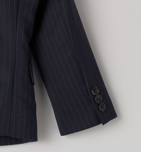 SHIPS KIDS「SHIPS KIDS:110～130cm /セレモニー ネイビー ストライプ ジャケット」|スーツ|