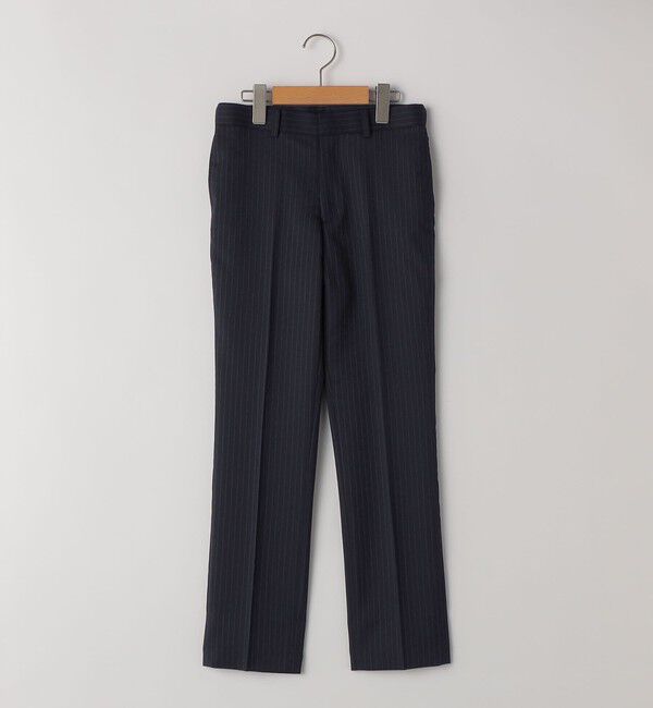 SHIPS KIDS「SHIPS KIDS:140～160cm /セレモニー ネイビー ストライプ スラックス パンツ」|スーツ|ネイビー