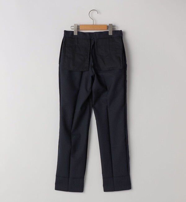 SHIPS KIDS「SHIPS KIDS:140～160cm /セレモニー ネイビー ストライプ スラックス パンツ」|スーツ|