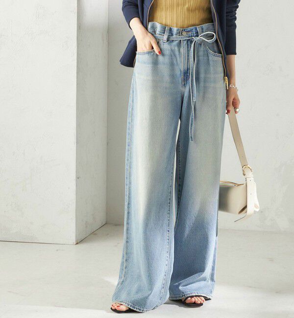 SHIPS for women「Levi&rsquo;s: XL STRAIGHT ライトオンス」|デニム|ライトブルー