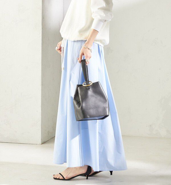 SHIPS for women「〈接触冷感 / 撥水加工〉TEXBRID(R) タフタ ギャザー スカート」|スカート|