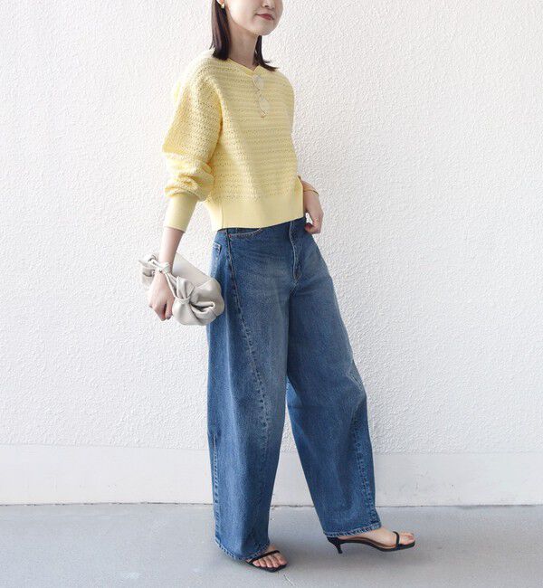 SHIPS for women「〈手洗い可能〉柄編み 2WAY カーディガン」|カーディガン|