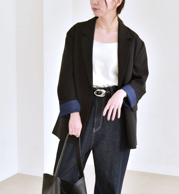 quaranciel「quaranciel:〈手洗い可能〉ウーステッド テーラード オーバー ジャケット（セットアップ対応）」|テーラードジャケット|