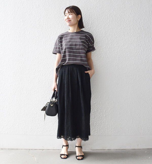 SHIPS any「SHIPS any:〈洗濯機可能〉マルチボーダー ワイド TEE」|Tシャツ・カットソー|