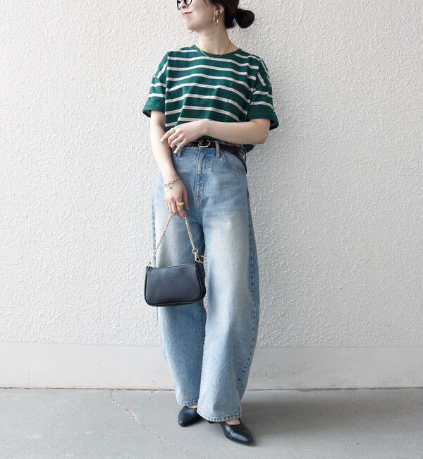 SHIPS any「SHIPS any:〈洗濯機可能〉マルチボーダー ワイド TEE」|Tシャツ・カットソー|