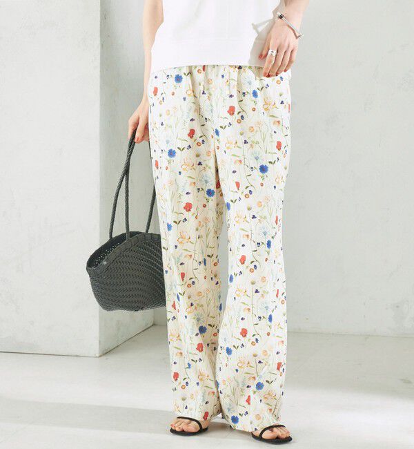 SHIPS for women「〈手洗い可能〉LIBERTY プリント パンツ」|その他|オフホワイト