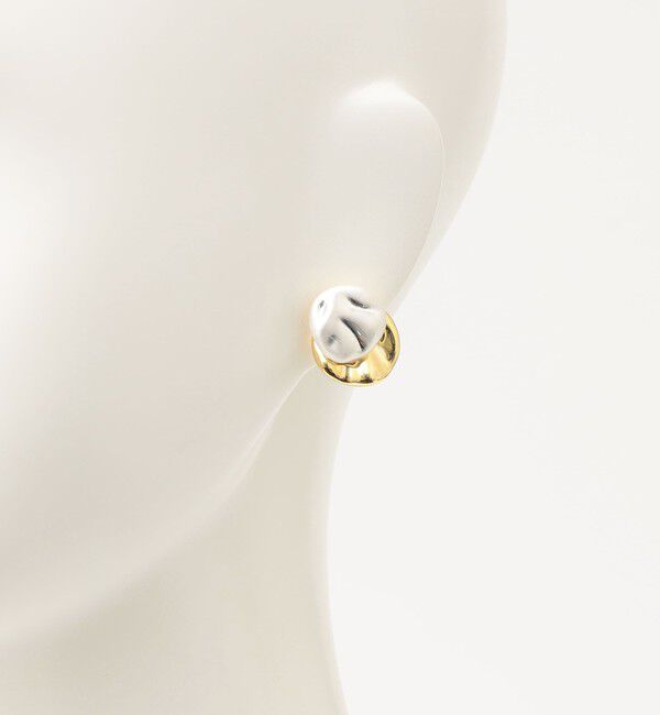 quaranciel「quaranciel: メタル モチーフ レイヤード ピアス」|ピアス|