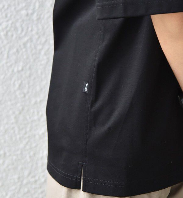 SHIPS any「SHIPS any:〈接触冷感/遮熱/UVカット〉COOL TOUCH スムース デザイン リブ ポロシャツ◆」|Tシャツ・カットソー|