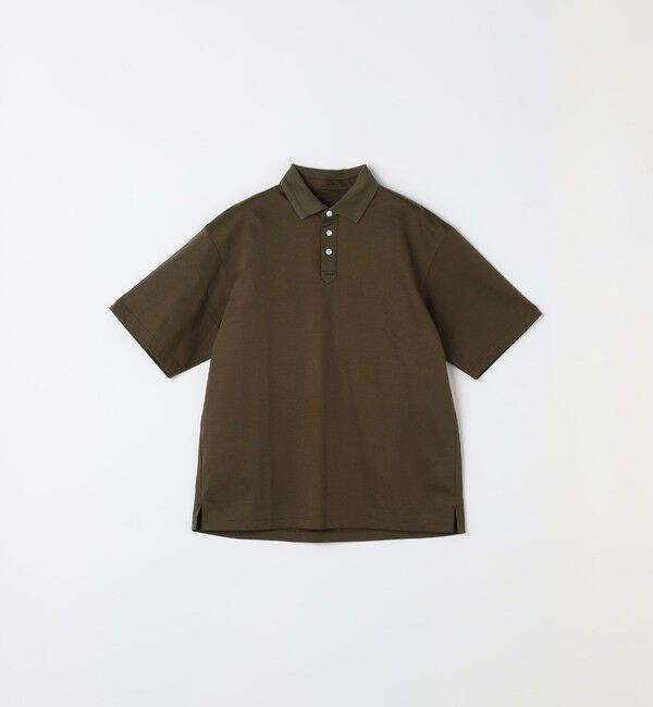 SHIPS any「SHIPS any:〈接触冷感/遮熱/UVカット〉COOL TOUCH スムース デザイン リブ ポロシャツ◆」|Tシャツ・カットソー|