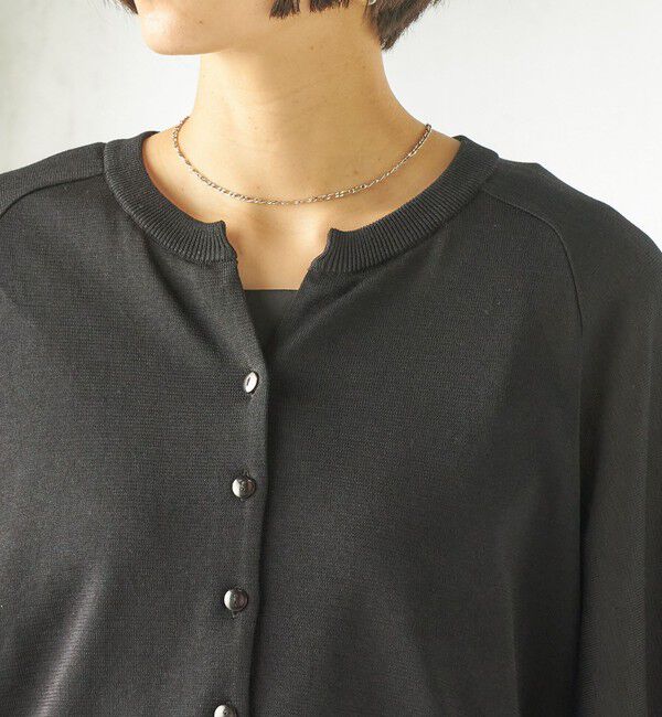 SHIPS for women「《予約》〈手洗い可能〉綿 フレア スリーブ キーネック カーディガン」|カーディガン|