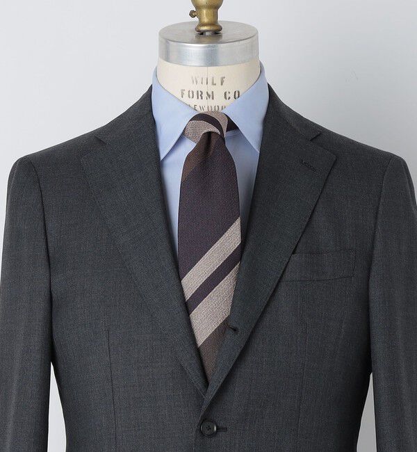 SHIPS「SHIPS: シルク デラヴェ レジメンタル ネクタイ」|ネクタイ・蝶ネクタイ|ネイビー