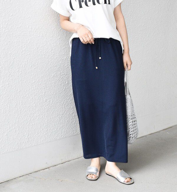 SHIPS Colors 「《予約》SHIPS Colors:〈手洗い可能〉リネンライク ミラノ タイトスカート◆」|タイト|