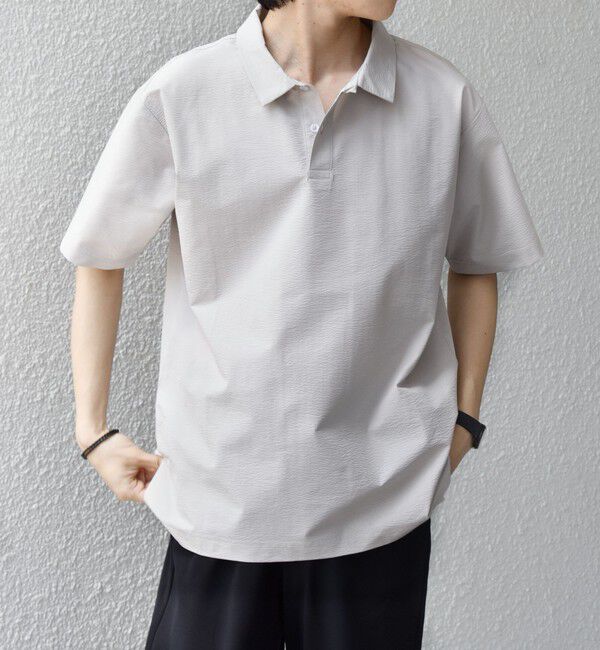 SHIPS any「【WEB限定】SHIPS any:〈吸水速乾/抗菌防臭/UVカット〉サーパスウェーブ 半袖 ポロシャツ◆」|ポロシャツ|