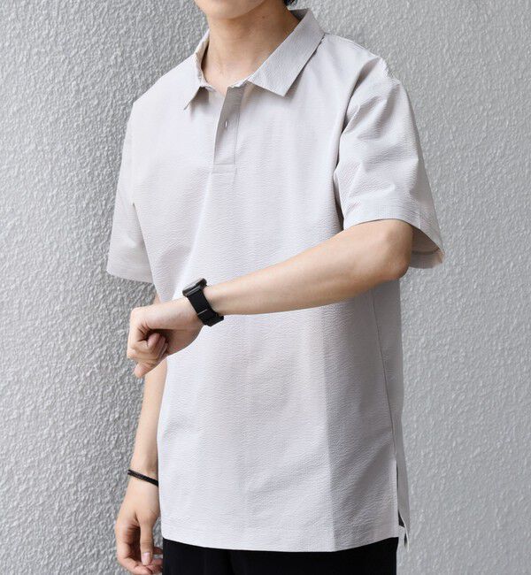 SHIPS any「【WEB限定】SHIPS any:〈吸水速乾/抗菌防臭/UVカット〉サーパスウェーブ 半袖 ポロシャツ◆」|ポロシャツ|