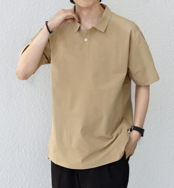 SHIPS any「【WEB限定】SHIPS any:〈吸水速乾/抗菌防臭/UVカット〉サーパスウェーブ 半袖 ポロシャツ◆」|ポロシャツ|