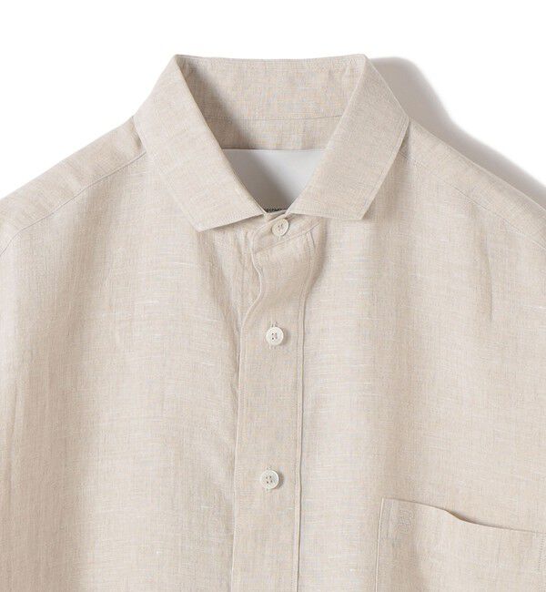 SHIPS for women「《予約》TICCA:〈手洗い可能〉リネン 半袖 シャツ」|シャツ・ブラウス|