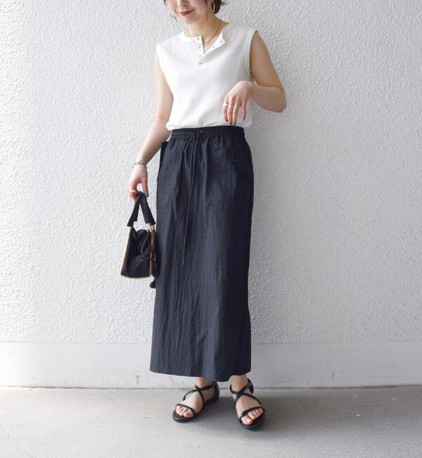 SHIPS any「《予約》SHIPS any:〈多機能/洗濯機可能〉シェルテック ポケット ストレート スカート」|スカート|