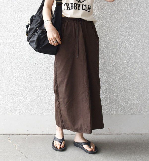 SHIPS any「《予約》SHIPS any:〈多機能/洗濯機可能〉シェルテック ポケット ストレート スカート」|スカート|