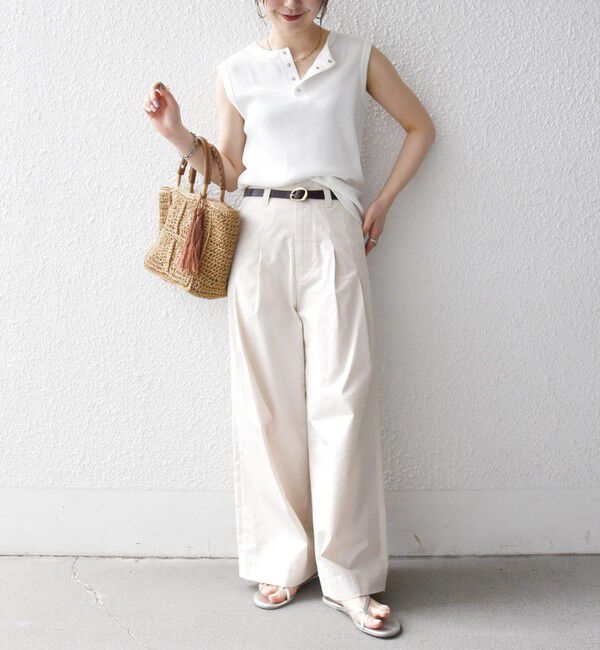 SHIPS any「《予約》SHIPS any:〈洗濯機可能〉コットン 2タック コクーン ワイド パンツ」|その他|