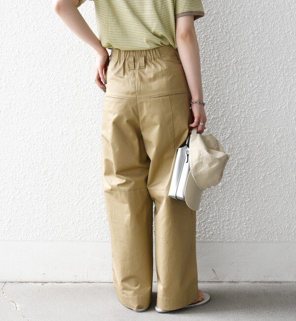 SHIPS any「《予約》SHIPS any:〈洗濯機可能〉コットン 2タック コクーン ワイド パンツ」|その他|