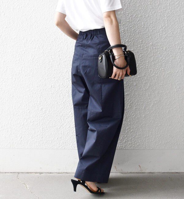 SHIPS any「《予約》SHIPS any:〈洗濯機可能〉コットン 2タック コクーン ワイド パンツ」|その他|