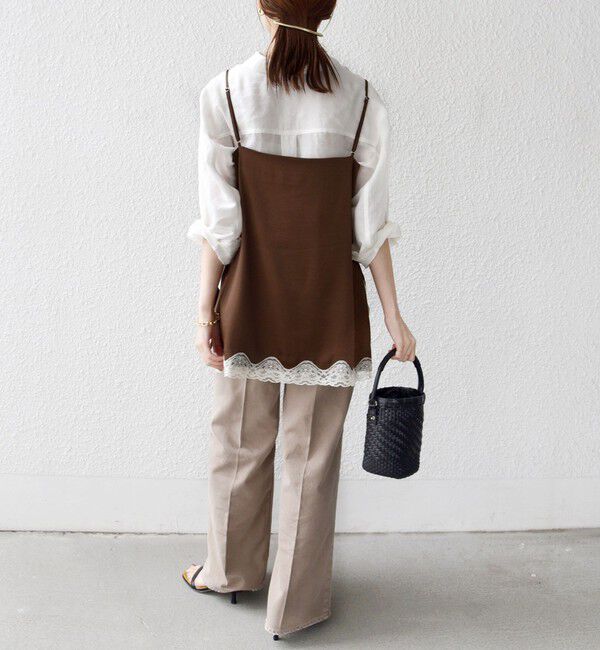 SHIPS for women「〈手洗い可能〉レース トリム キャミソール」|キャミソール|