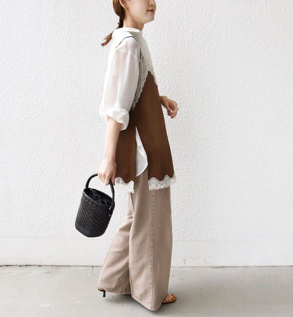 SHIPS for women「〈手洗い可能〉レース トリム キャミソール」|キャミソール|