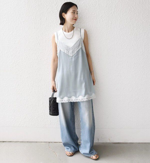 SHIPS for women「〈手洗い可能〉レース トリム キャミソール」|キャミソール|