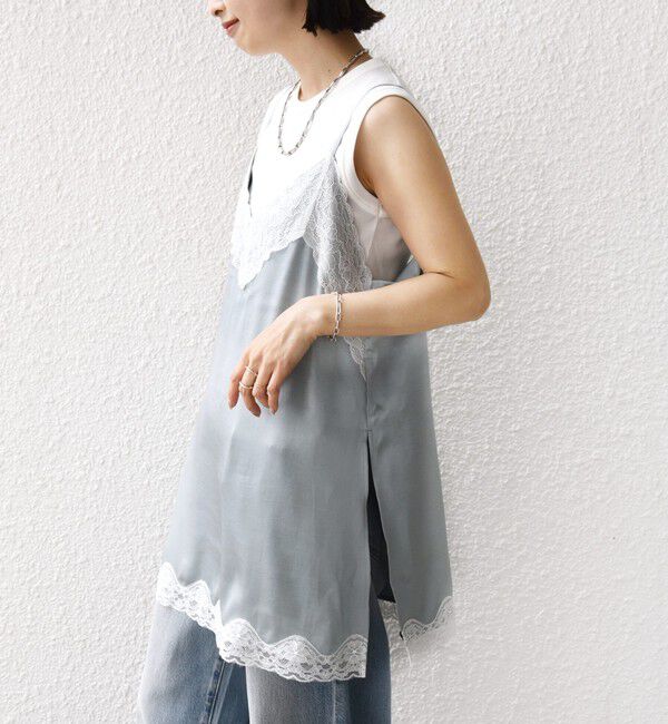 SHIPS for women「〈手洗い可能〉レース トリム キャミソール」|キャミソール|