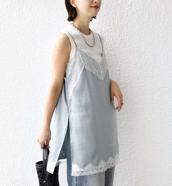 SHIPS for women「〈手洗い可能〉レース トリム キャミソール」|キャミソール|