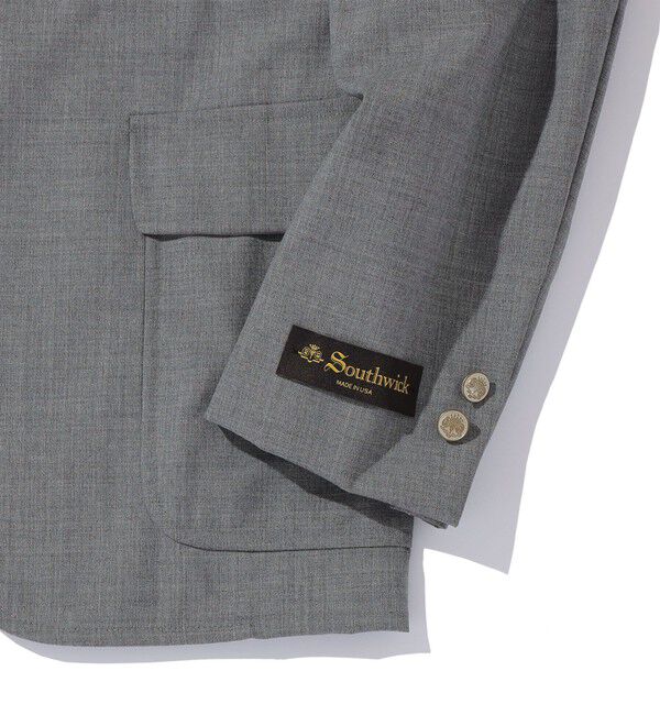 SHIPS「Southwick: CAMBRIDGE 5ドロップ ホップサック グレー ブレザー」|テーラードジャケット|
