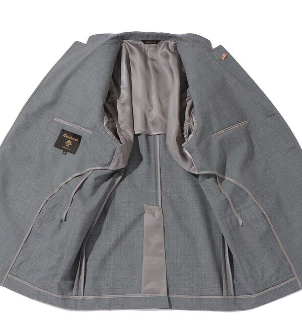 SHIPS「Southwick: CAMBRIDGE 5ドロップ ホップサック グレー ブレザー」|テーラードジャケット|