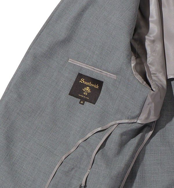 SHIPS「Southwick: CAMBRIDGE 5ドロップ ホップサック グレー ブレザー」|テーラードジャケット|