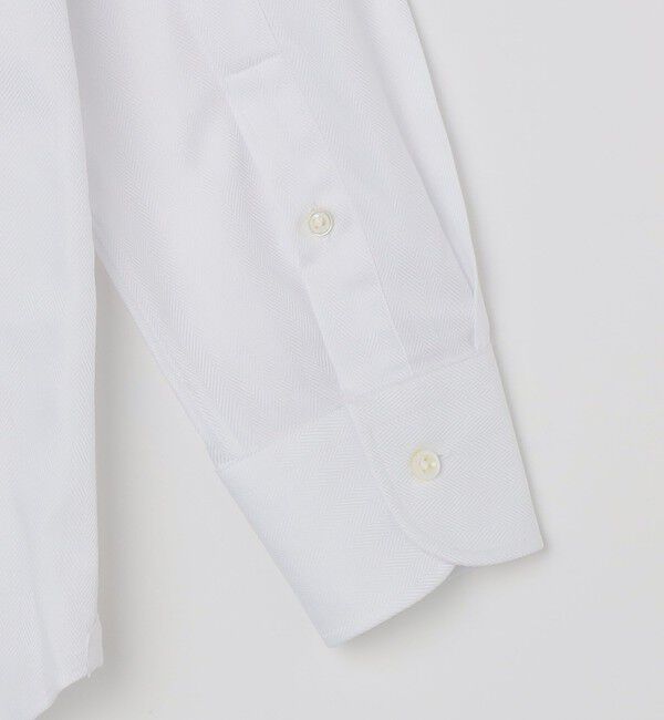 SHIPS「SHIPS:〈FUNCTION〉イージーアイロン ヘリンボーン ワンピースカラー シャツ」|シャツ・ブラウス|